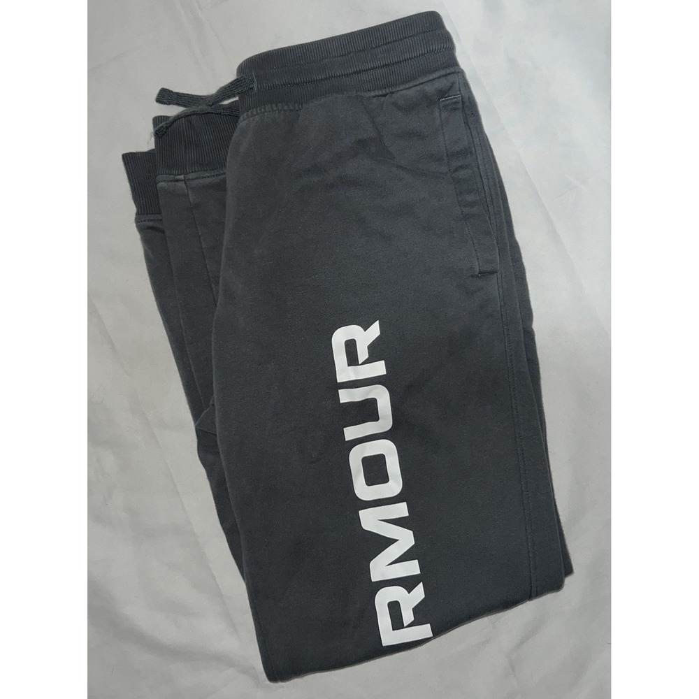 Under Armour Jogger Men's Sweatpants Grey Size Medium Leg Print